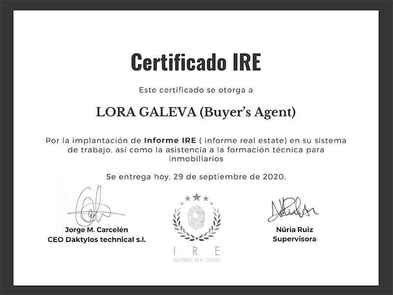 Informe IRE de Lora Galeva